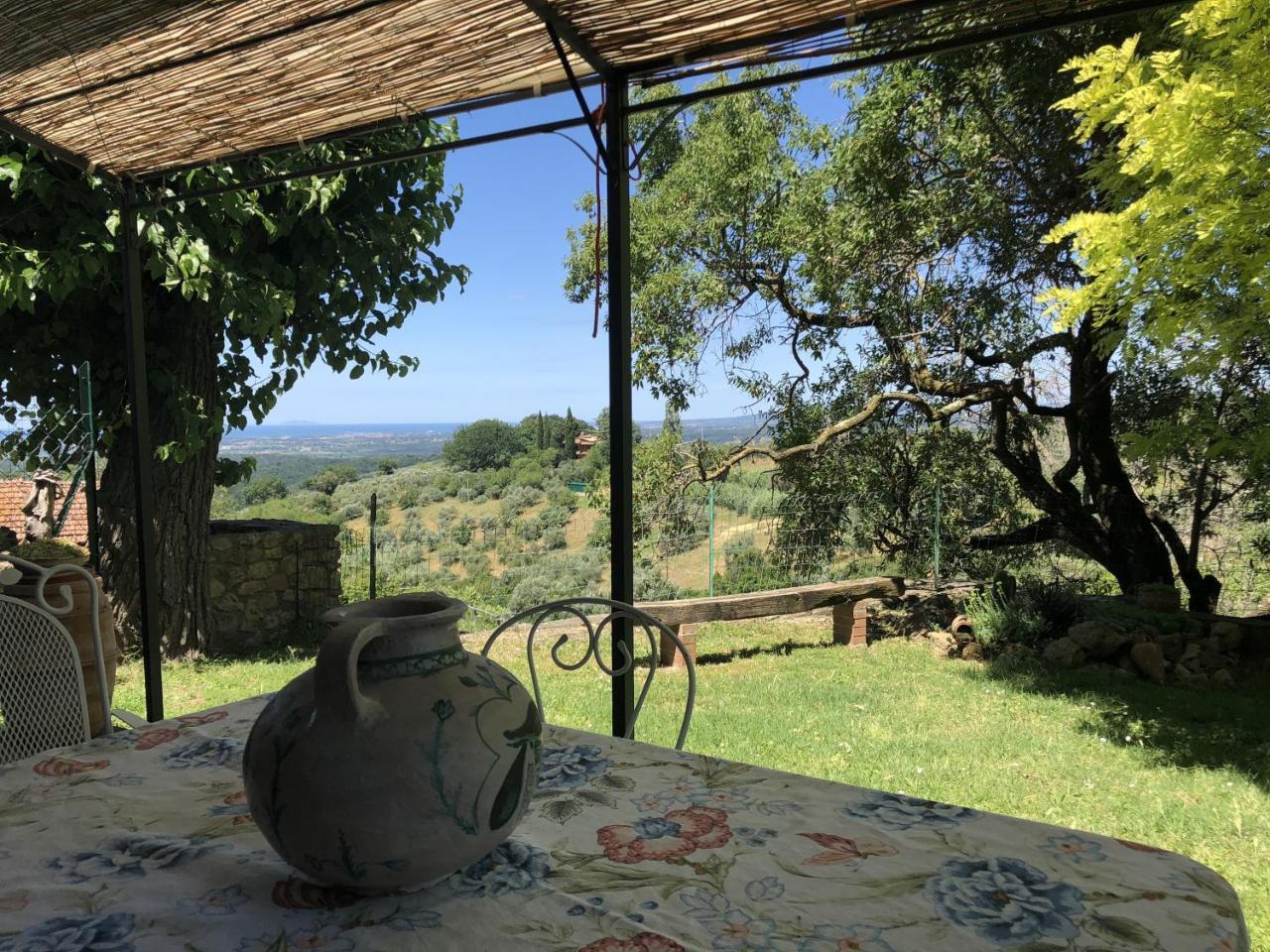 Haus Malerin - Meerblick, Umzaeunter Garten By Toscanatour Guardistallo Zewnętrze zdjęcie